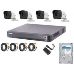 HIKVISION 5MP HD 4 Cameras  4CH DVR 1TB HDD