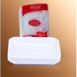 Square plastic plates